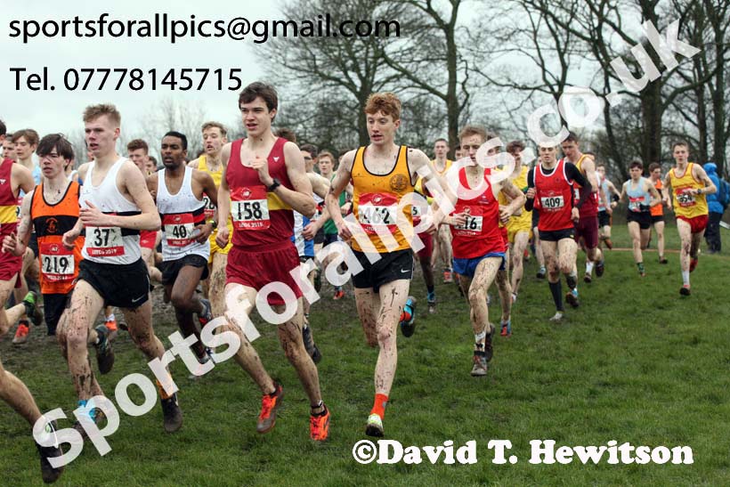 Senior boys 2019 New Balance English Schools Cross Country Champs, Temple Newsam, Leeds. Photo:  David T. Hewitson/Sports for All Pics